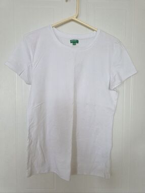 United Colors Of Benetton Crewneck Tee, White, Medium